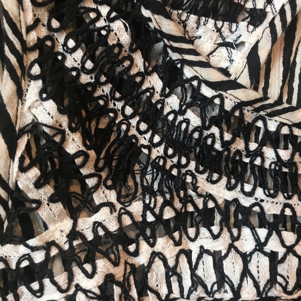Ecote Striped Crochet Dress - Picture 3 of 8
